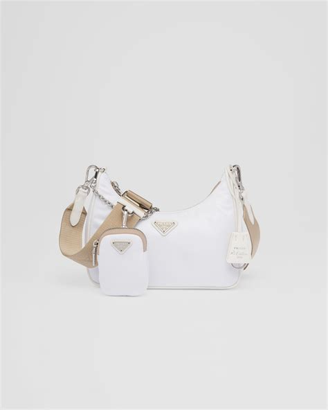 white prada cat bag|prada bag re edition.